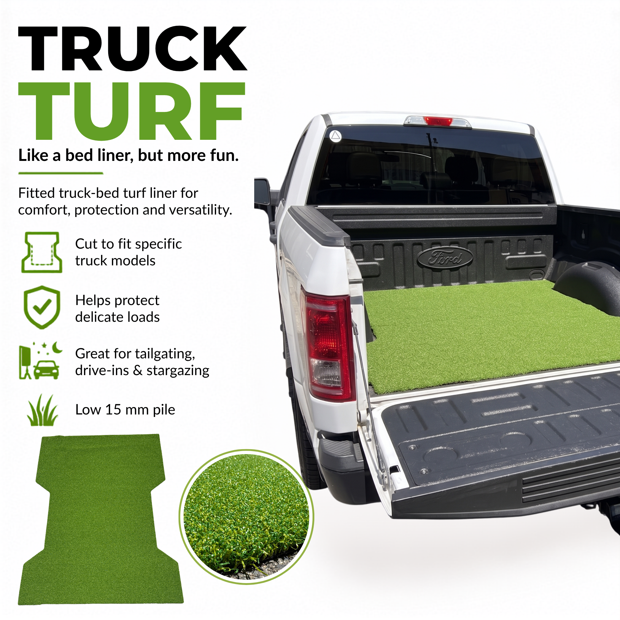 Truck Turf – Fitted Truck-Bed Turf Liner